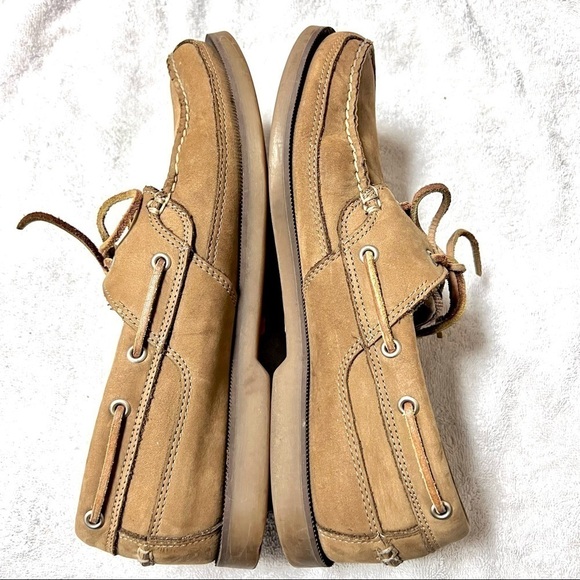 TIMBERLAND 11.5M 2-Eye Boat Shoes Sailing Shoes Men Deck Shoes Moccasins Taupe main image 4